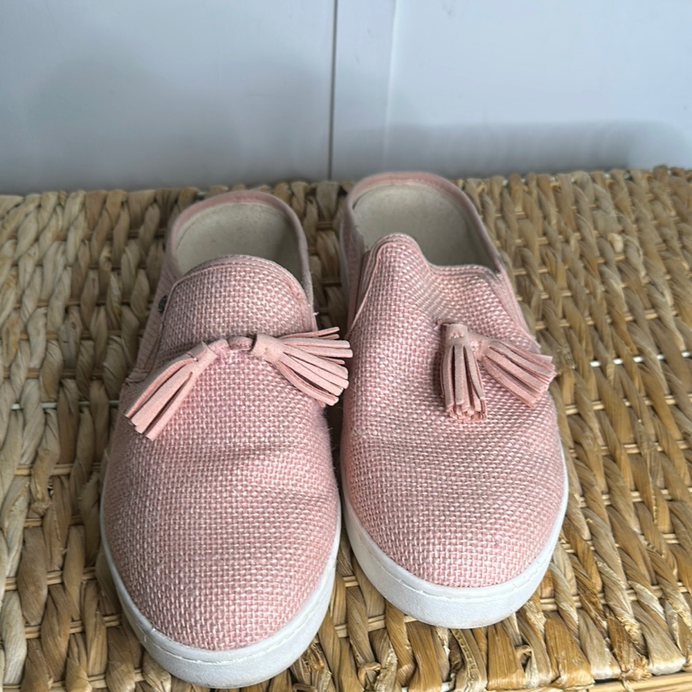 Spence Pink Slip-On Shoes mulls with Tassels size 8.5